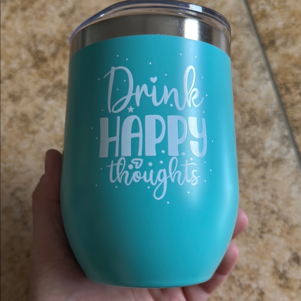 NWOT Teal Insulated Tumbler with Silver Lid